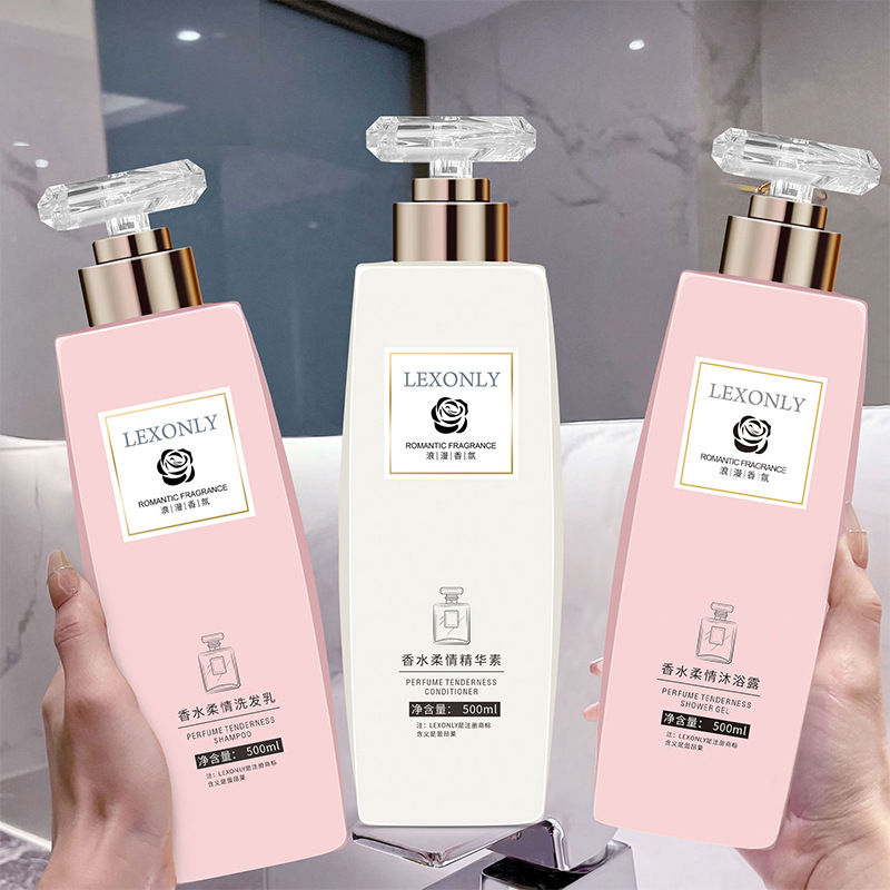 Nourishing Smoothing Shampoo and Shower Gel Care Set, Anti-Dandruff, Long-Lasting Fragranc