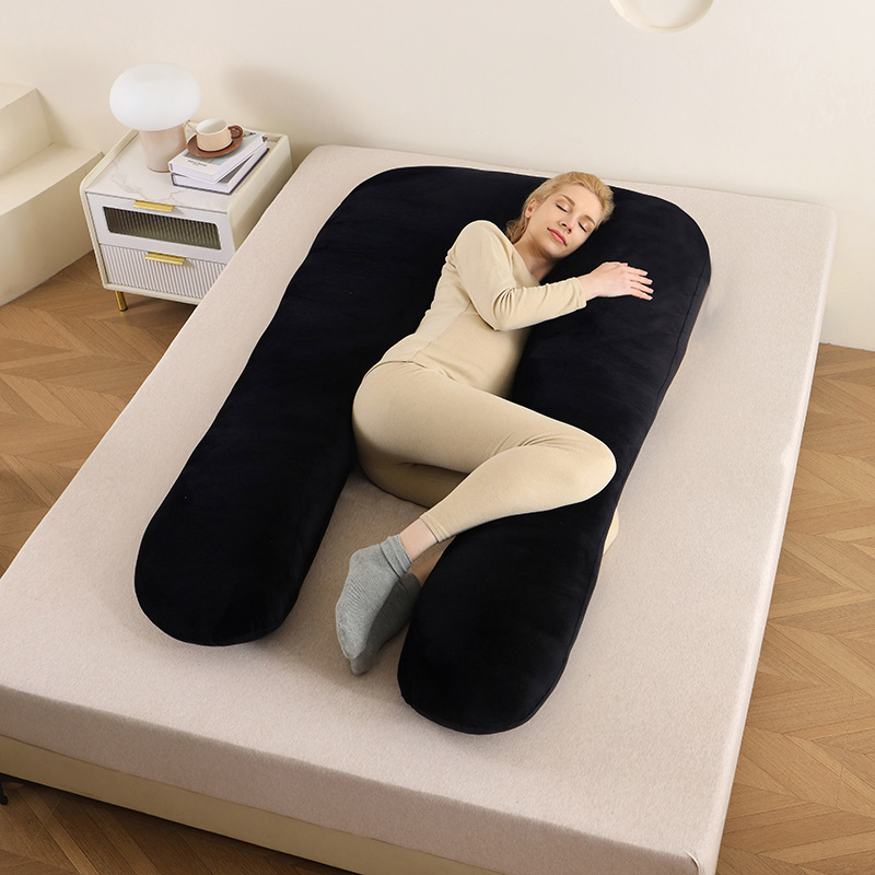 U-Shaped Pregnancy Pillow, Pure Cotton, Removable Washable Cover