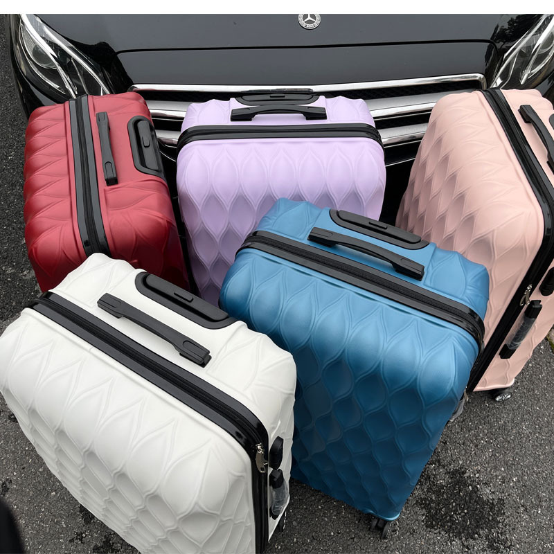 Fabrika ABS Dönebilen Tekerlek Çekili Bavul Seti 12/20/24/28 İnç 4'lü Paket Dış Ticaret Özel İmal Uçak Bagajı - 1