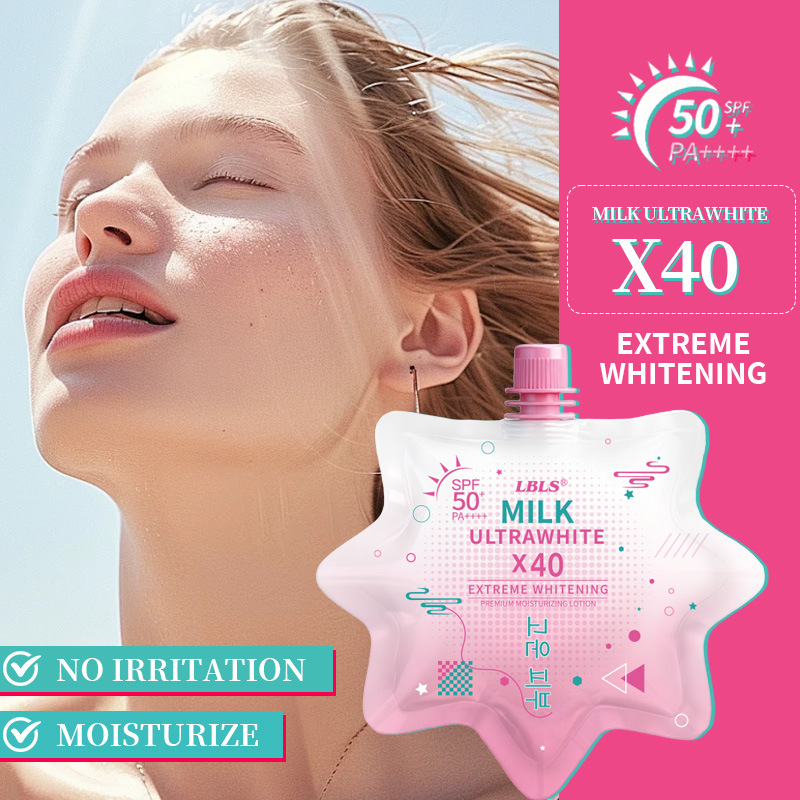 LBLS sunscreen SPF50 pink UV protection hydrating
