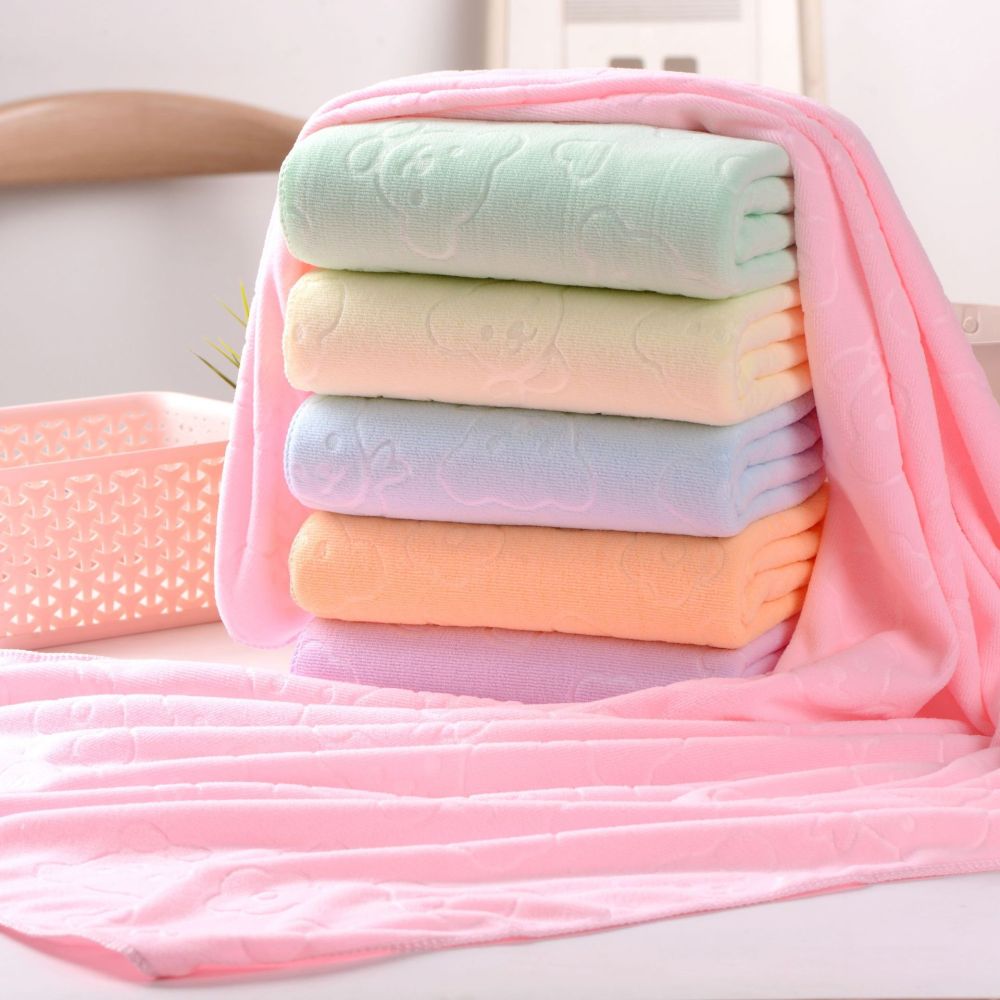 Kabartmalı banyo havlusu hızlı kuruyan antibakteriyel çizgi desenli jakarlı yumuşak emici yetişkin çocuk büyük havlu yüzme plaj havlusu