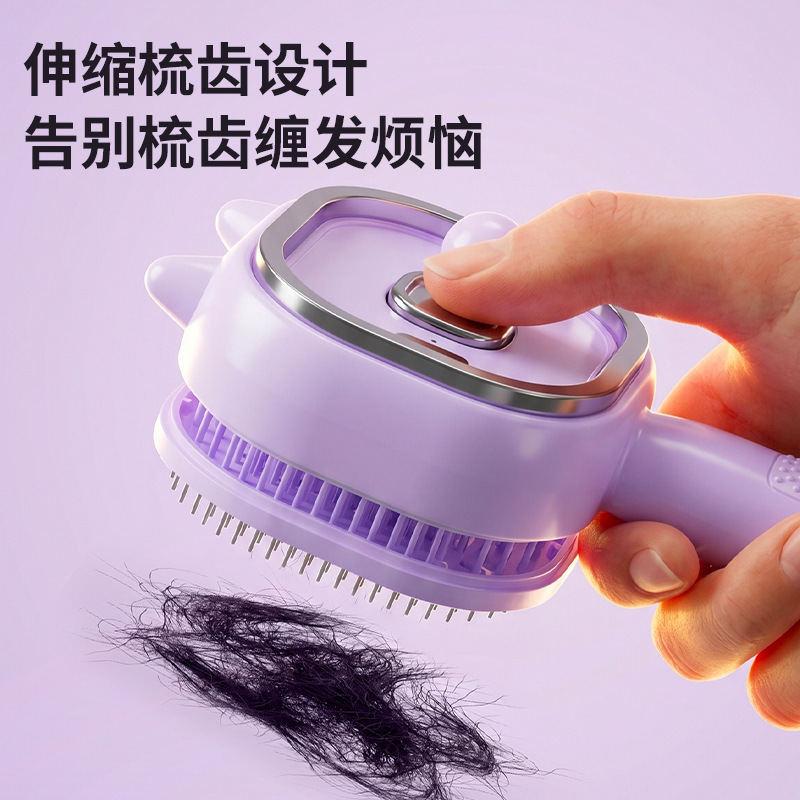 Electric Spray Airbag Comb for Women, Scalp Massage Comb, Essential Oil Atomizing Smoothing and Volumizing Hair Comb, Portable Hair Care