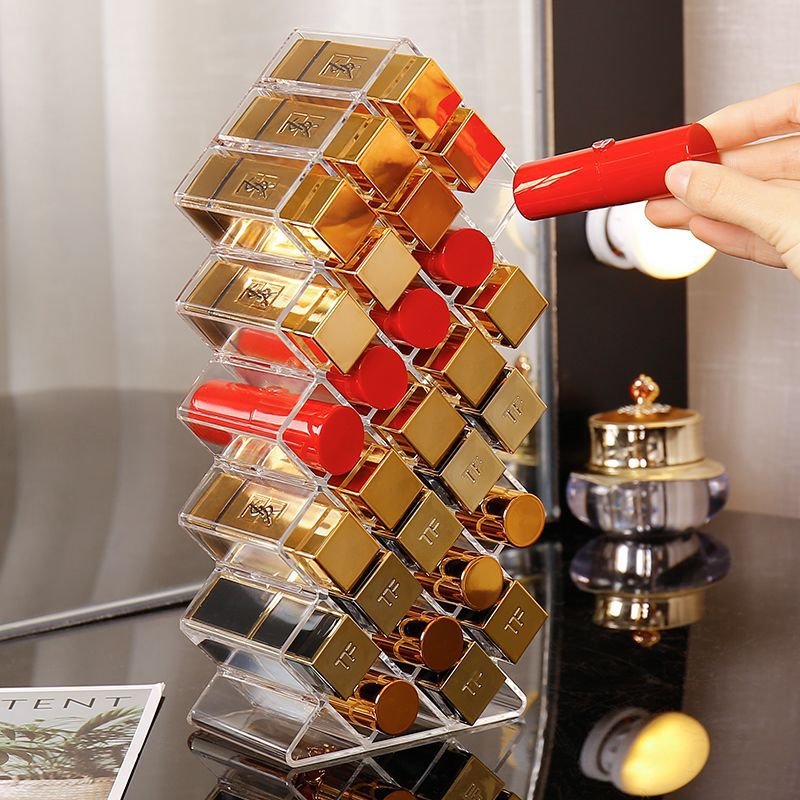 Fischform-Lippenstift-Organizer, aufrechter Kosmetik-Displayständer