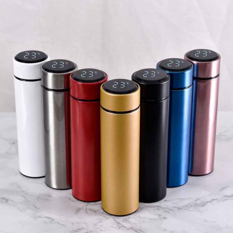 304 Edelstahl-Temperaturanzeige Temperaturregelung intelligente Thermoflasche Becher Großhandel Temperaturmessung glatte Tasse Geschenk Wasserglas - 4