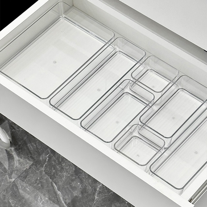 Schubladentrenner Lagerung interne Aufbewahrungsbox Schreibtisch Schreibwaren Acryl transparent Schreibtisch Kosmetik Aufbewahrungsbox