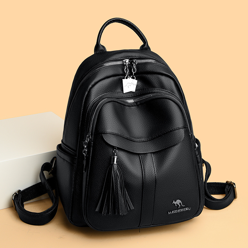 Echter weiches Leder Damen Rucksack 2026 neue Mode täglicher Rucksack große Kapazität Reiserucksack Damen vielseitiger Rucksack - 1