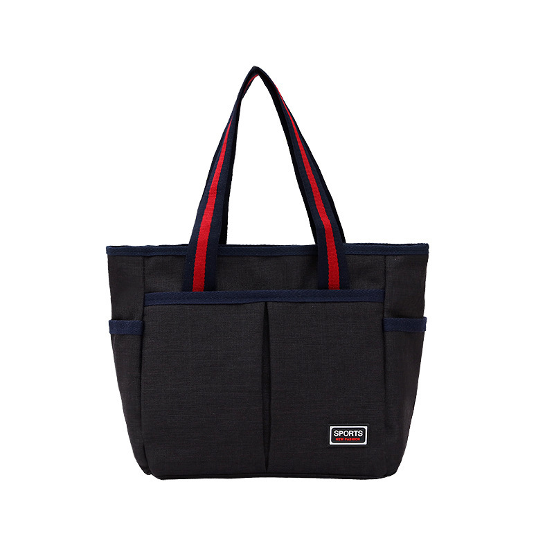 Neue Segeltuch-Handtasche Windelbörse mittelalter Einkaufstasche Multi-Layer-Tragetasche große Kapazität bequeme Damentasche - 7