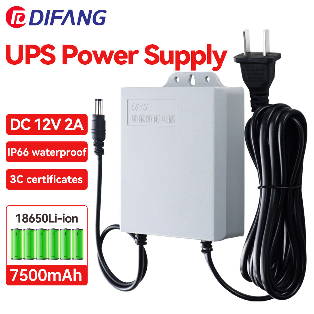UPS Backup Power Supply for Modem and Router, 3 Batteries