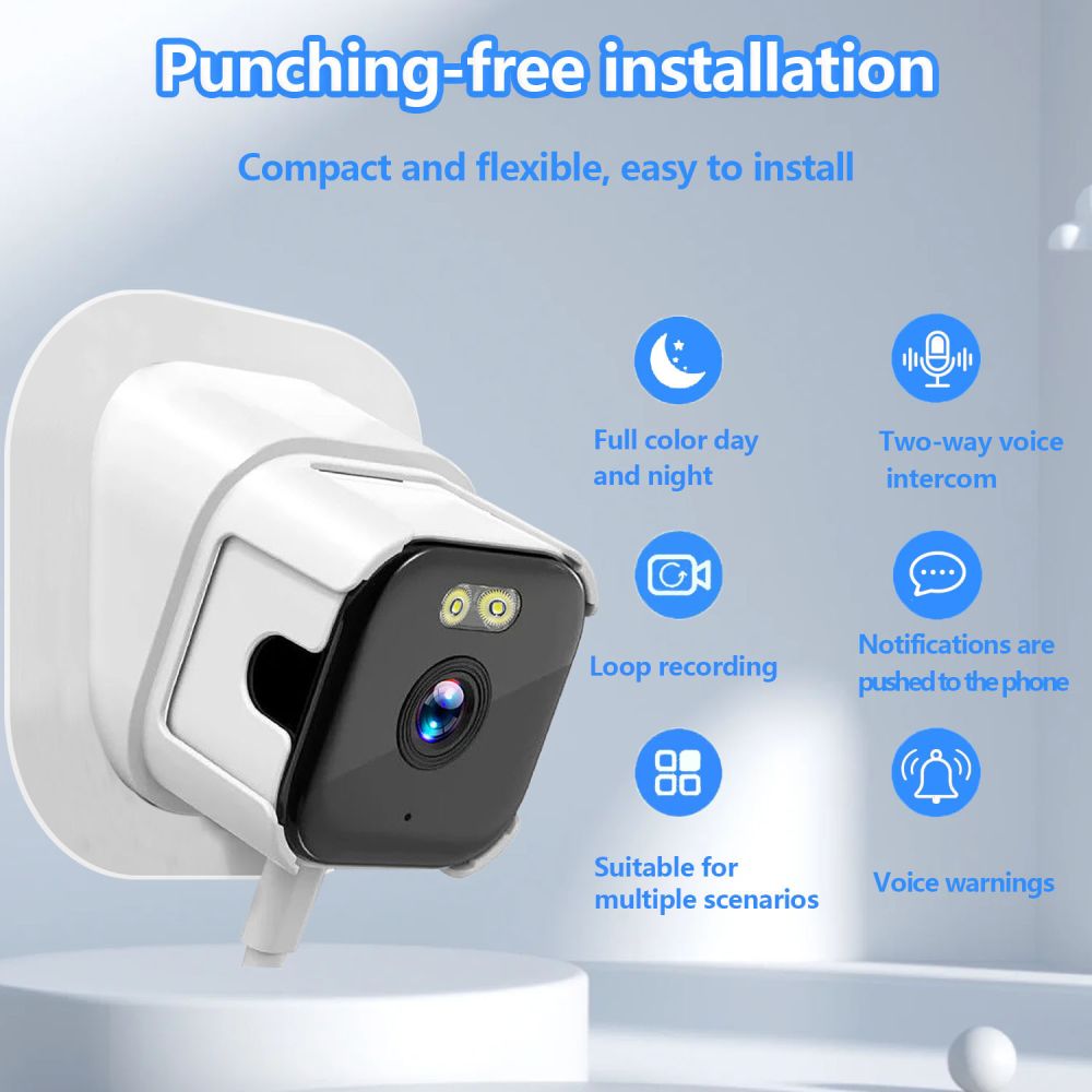 SaintAnno WiFi HD Fenster-Kamera Smart-Home Netzwerk-Überwachung Smartphone Fernzugriff Nachtsicht Infrarot 2K