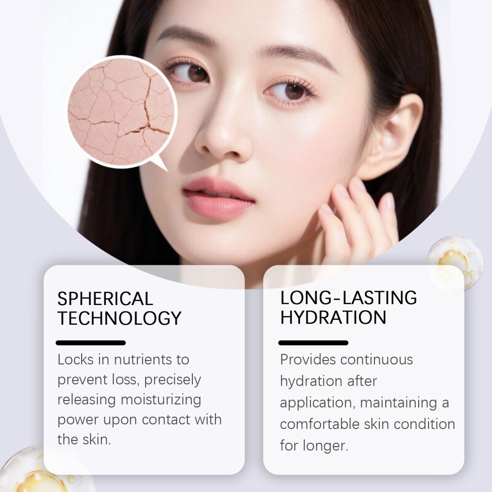 Hyaluronik Asit Küresel Serum Hafif Masaj Yumuşak Yüz Cildi Nemlendirici Besleyici Nemlendirme Cilt Bakım Serumu