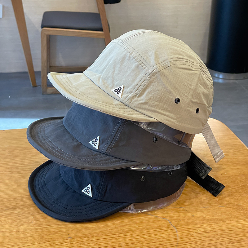 Hochwertiger japanischer Baseballmütze mit kurzem Schirm, Straßen-Soft-Schirm Fünf-Panel Sonnenschutzmütze, Student Outdoor Enten-Zunge Mütze Unisex - 3