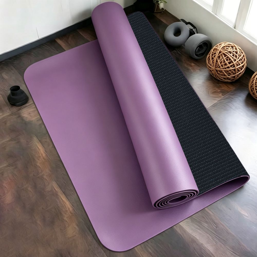 Rutschfeste Yogamatte aus Naturkautschuk, trocken und nass