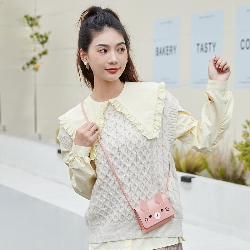 Women's bag 2023 new style cartoon crossbody small square bag mini bag mini gift bag children's bag - 5