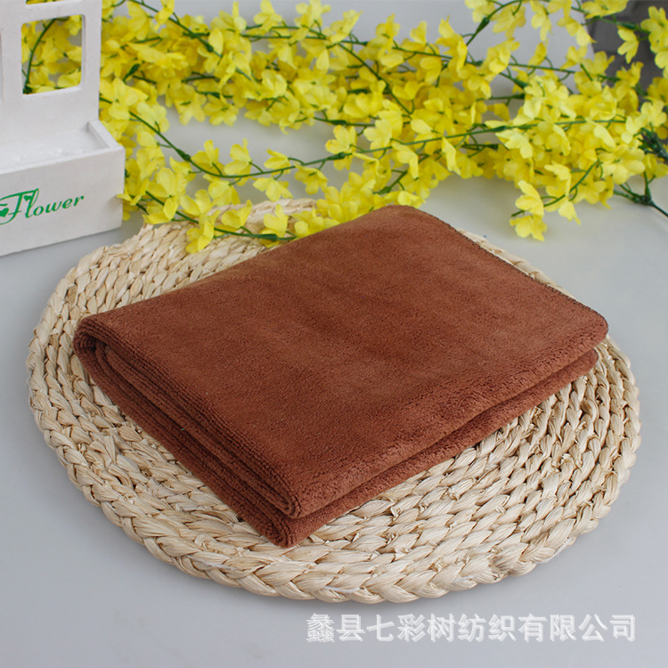 七彩树420g Araba Yıkama Havlusu Kalın Araba Silme Ekstrafine Fiber Su Emici Tüy Dökülmez Temizlik Araç Temizleme - 11