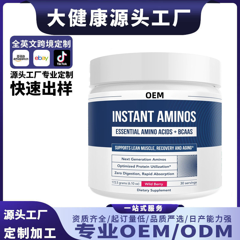 跨境外贸 INSTANT AMINOS速溶氨基酸粉运动营养碳水化合物 OEM