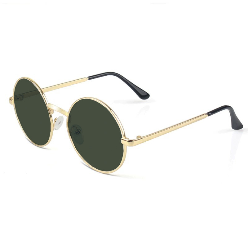 Herrensonnenbrille Retro Rundrahmen polarisierte Sonnenbrille UV-Schutz Blendschutz HD-Fahrbrille Fahrerbrille - 5