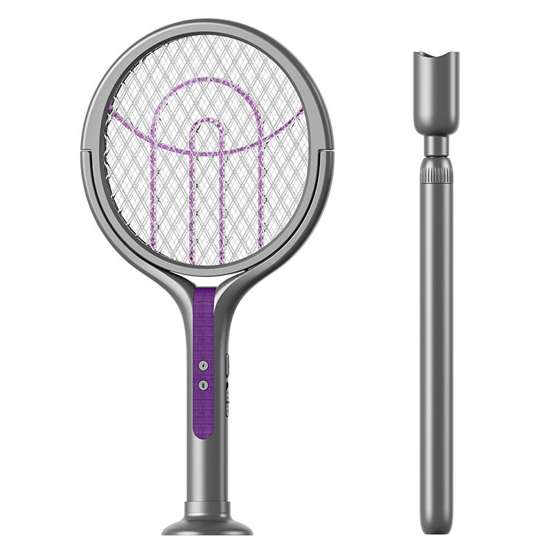 Faltbare Elektro-Fliegenklatsche und Mückenlampe 4-in-1