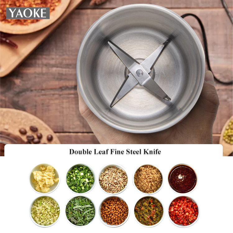 Direct from manufacturer: dual-use dry and wet grinder, meat grinder, food processor, garlic press, fruit juicer, blender. - 8