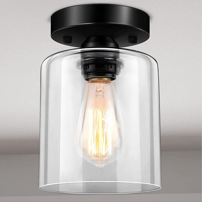 Moderne minimalistische Glas-Deckenlampe für Flur und Schlafzimmer
