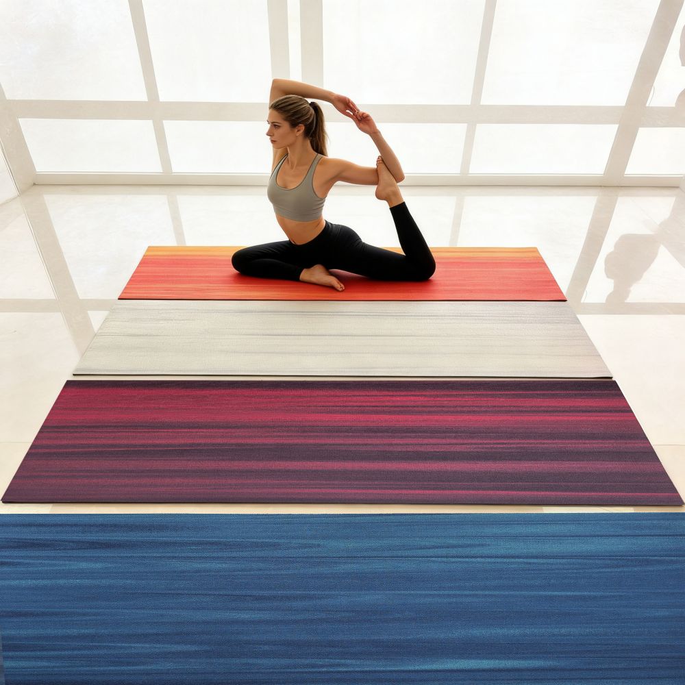 Rainbow Yoga Mat, Wear-Resistant, High-Density, Anti-Slip, Customizable Logo