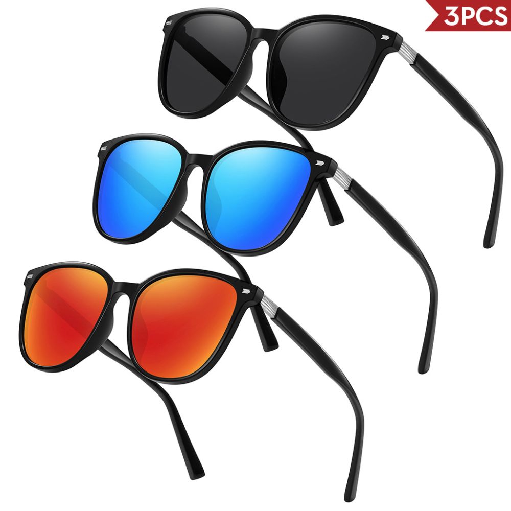 Women's Oversized Polarized Sunglasses, Colorful Fashion Driving Sunglasses
