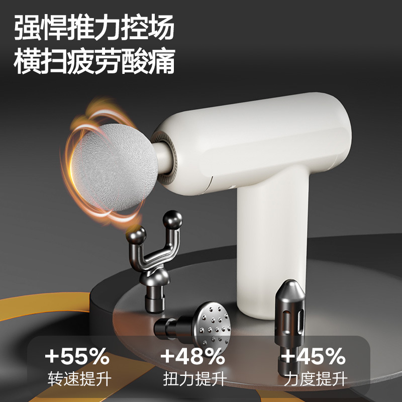 Mini Portable Rechargeable Fascia Gun, Smart Vibration Muscle Relaxation Massager - 1