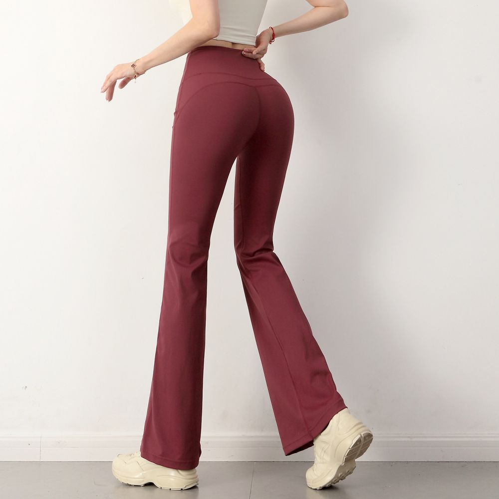 Women's High Waist Butt-Lifting Wide-Leg Yoga Pants