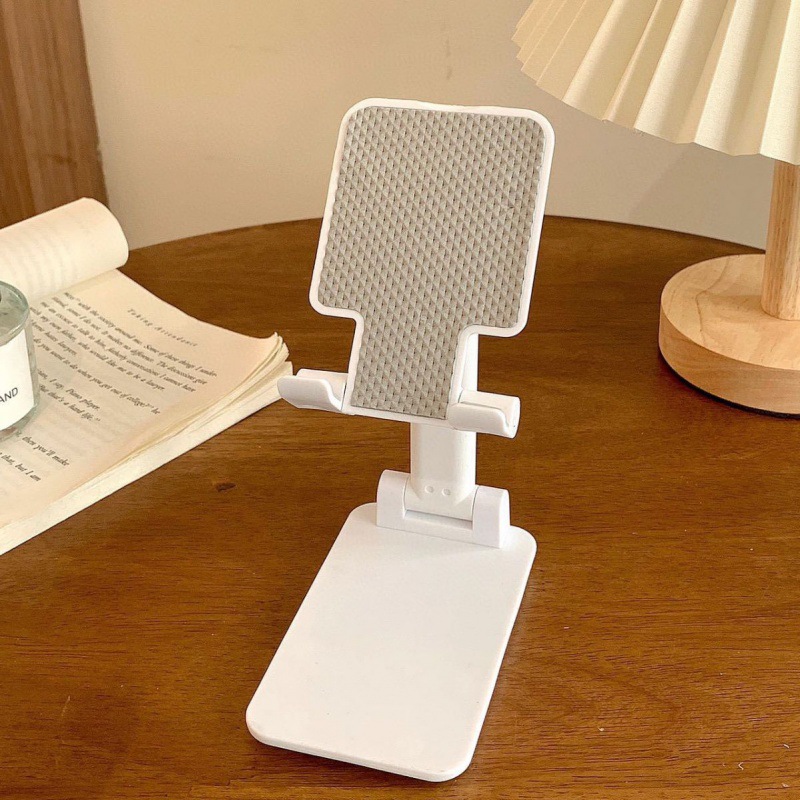 Masaüstü cep telefonu standı, katlanabilir akıllı telefon ve tablet evrensel standı, canlı yayın, fotoğraf ve video destek standı - 1