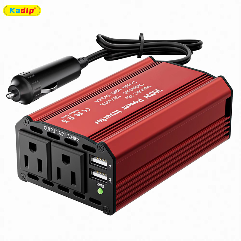 300W Auto-Wechselrichter 12V auf 110V/220V, DC zu AC