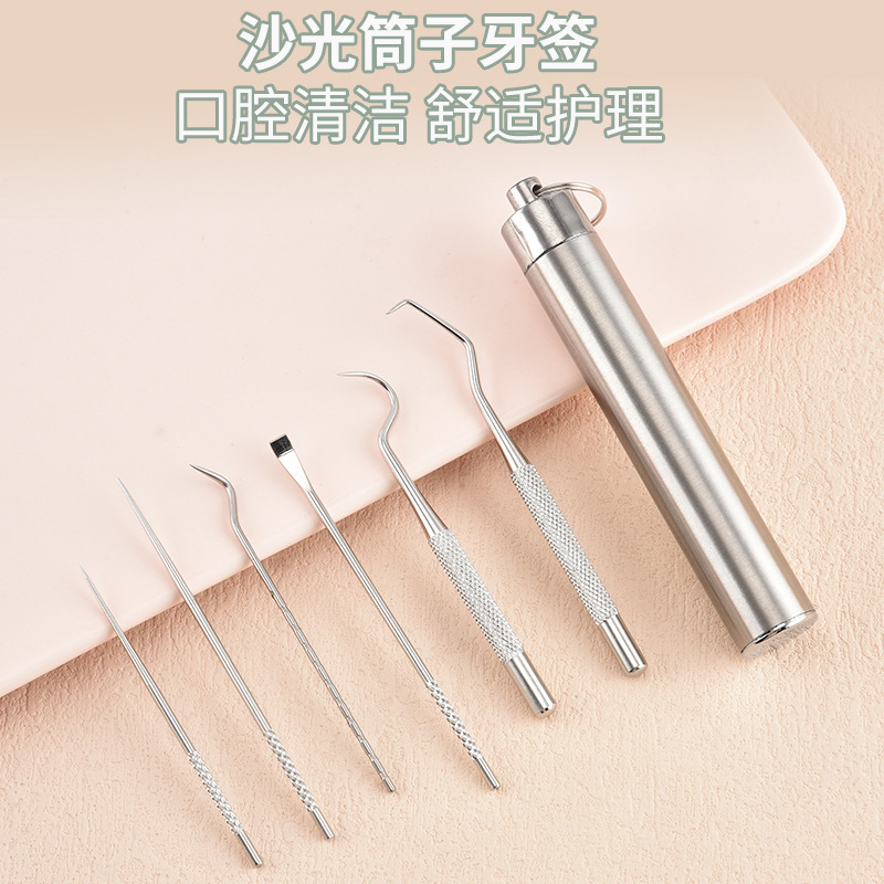 304 stainless steel dental cleaning kit, portable
