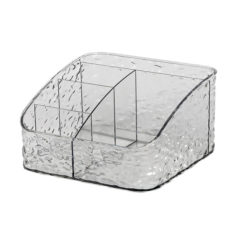Transparent cosmetics storage box, multi-compartment, large capacity - 1