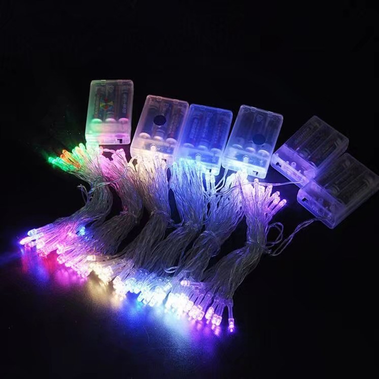 2025LED Battery String Lights Outdoor Camping Room Battery Box Light Strip Night Light Outdoor Patio Colored Lights