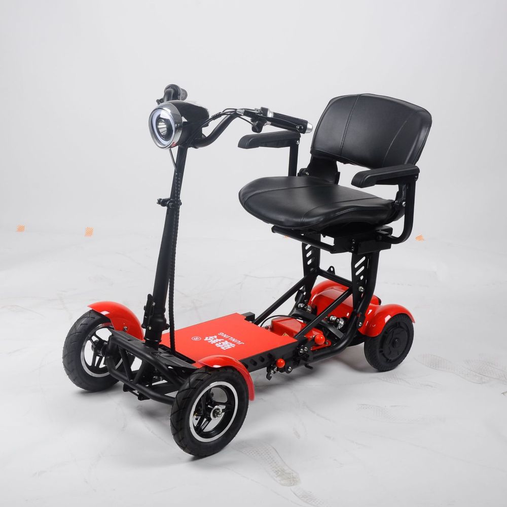 Katlanabilir Elektrikli Yaşlı Scooter'ı Uzun Menzilli Ev Tipi Küçük Yetişkin Dört Tekerlekli Güçlü Motorlu Akülü Araç Akıllı Konforlu