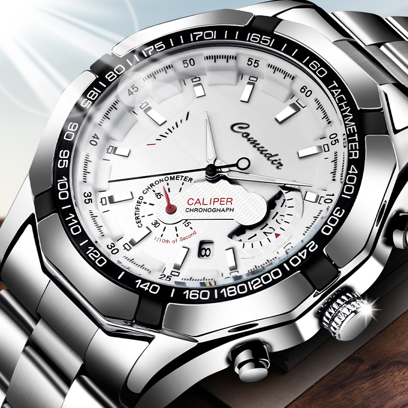 Automatic Men's Watch Calendar Stainless Steel Strap