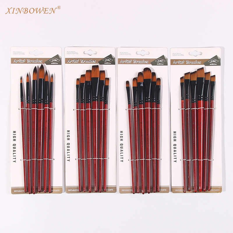 Nylon-Aquarellpinsel-Set 6-teilig - 1