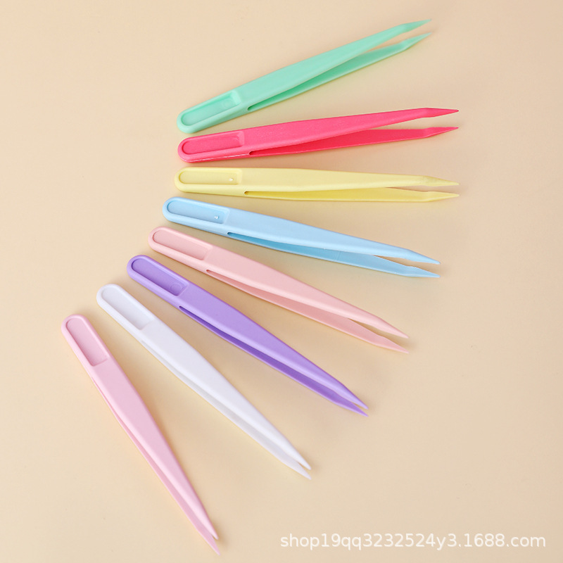 Sert Renkli DIY Plastik Cımbız Seti - 1