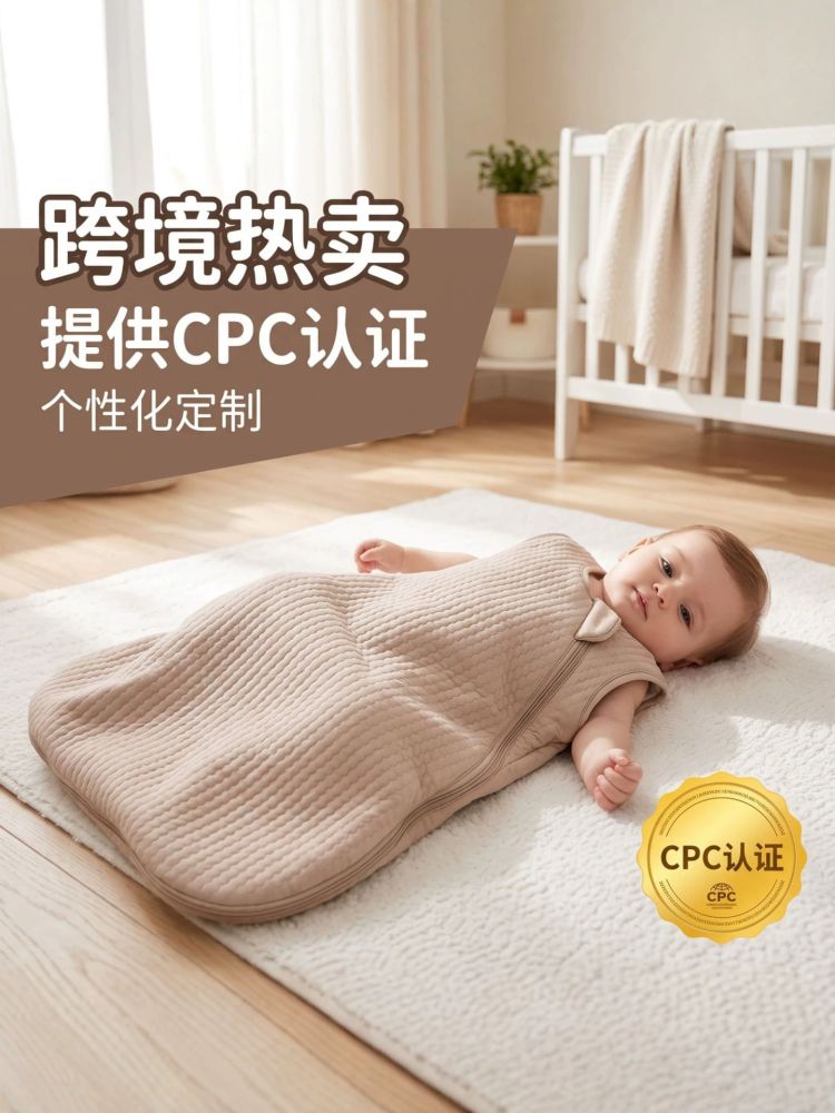 Bamboo Fibre Baby Sleeping Bag, Anti-Kick, Spring and Autumn