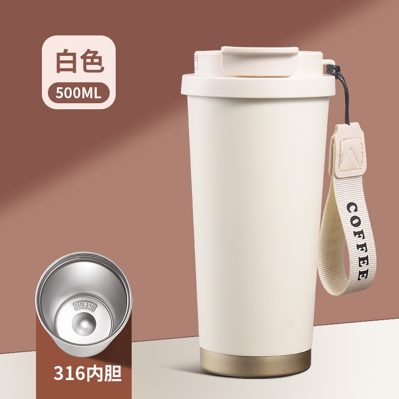 Kaffeetasse 316 Edelstahl Thermosbecher Hochwertige Wasserflasche für Herren und Damen Luxusqualität Geschenkthermosbecher Custom - 7