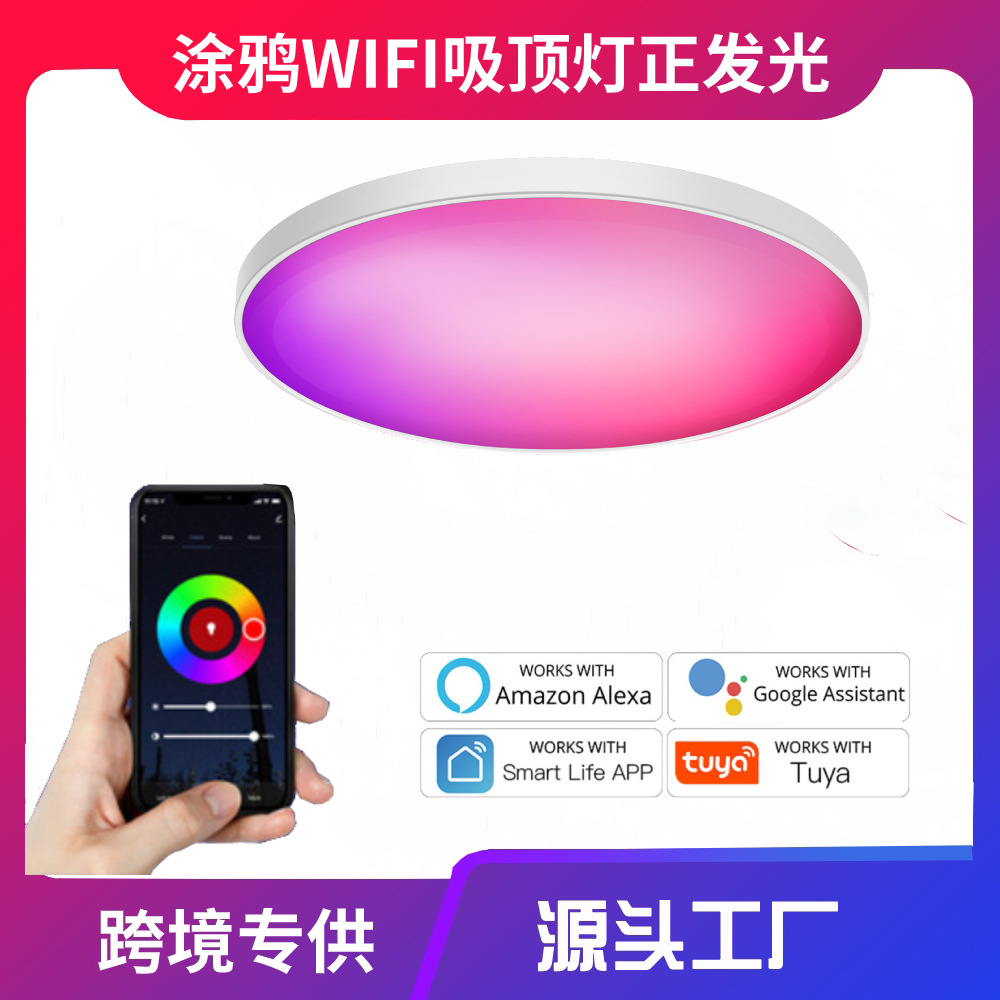 Tuya WiFi Bluetooth Akıllı Tavan Lambası RGBCW, Alexa Uyumlu