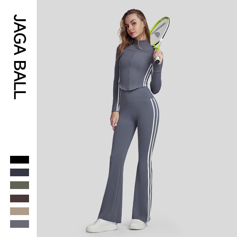 Women's Autumn Two-Piece Yoga Set for Running and Fitness