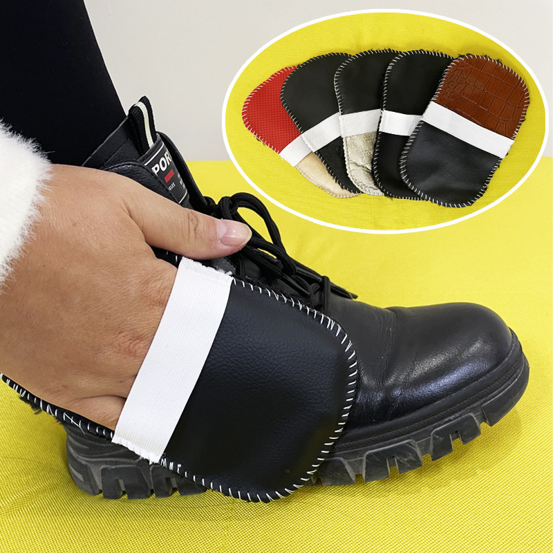 Shoe Polishing Gloves, Suede-Look, Soft Bristle