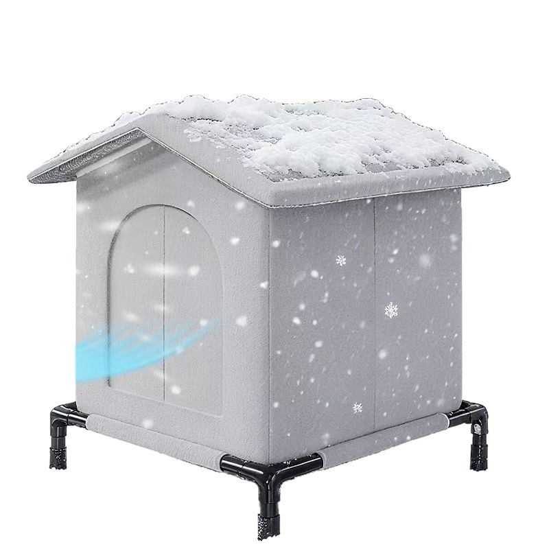 Enclosed Outdoor Cat House, Windproof and Waterproof