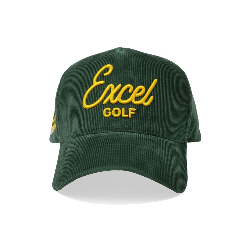 Green embroidered baseball cap men's adjustable