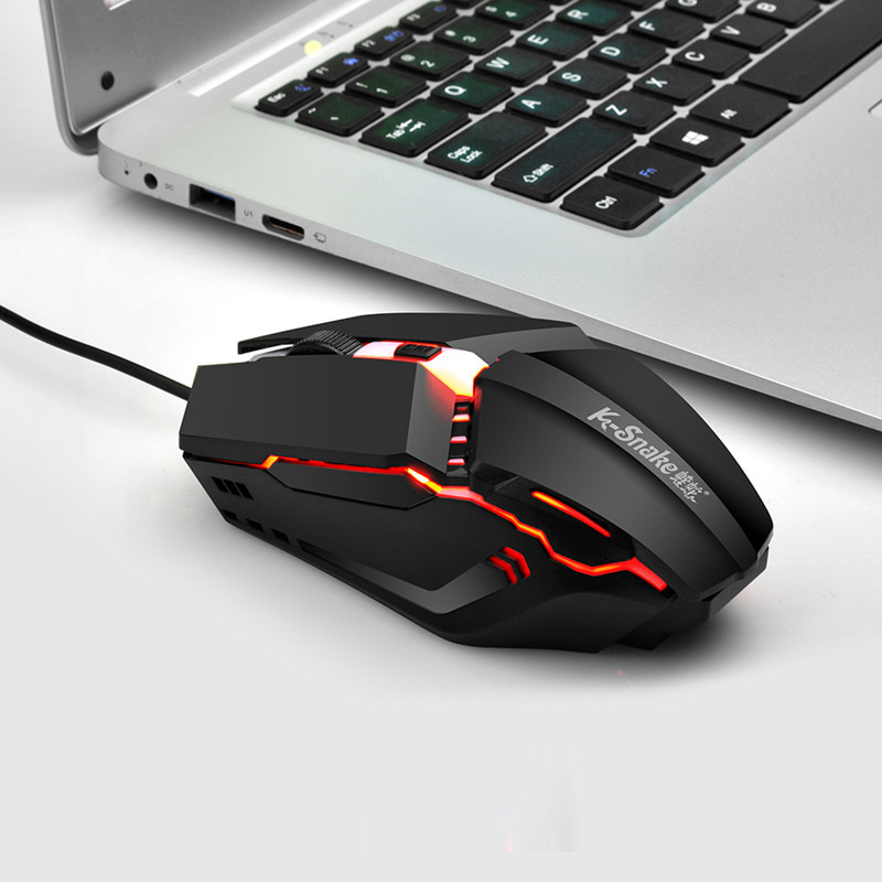 Viper M11 oyun e-spor RGB flama at yarışı aydınlık USB kablolu bilgisayar dizüstü masaüstü bilgisayar faresi