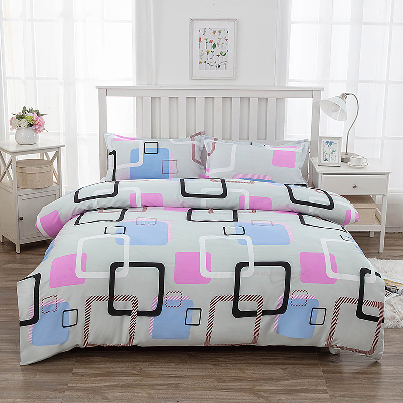 Brushed bedding single piece bedding set wholesale dormitory top and bottom sheets double bedding pillowcase bulk special treatment - 1