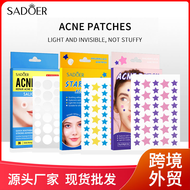 SADOER Hydrocolloid Acne Patch, Invisible, for Face