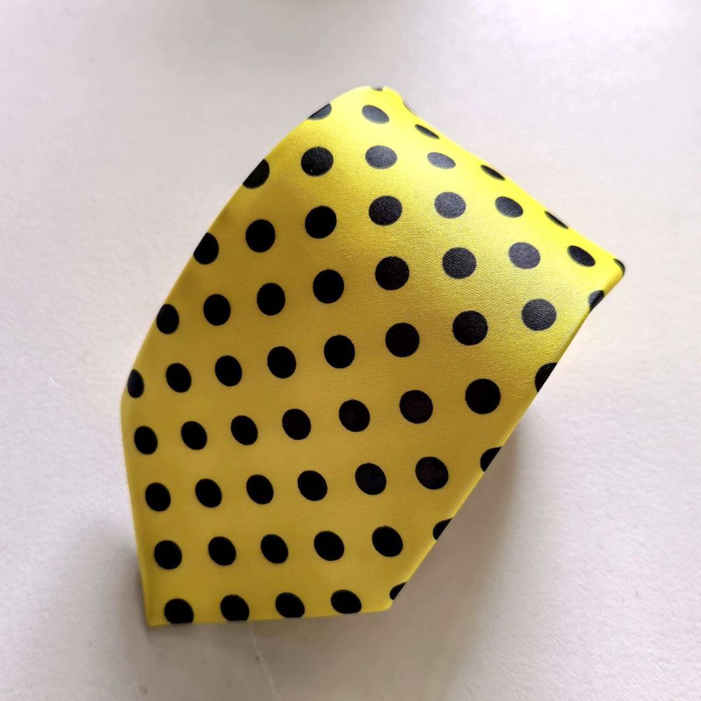 Erkek Polyester Puantiyeli Kravat Fermuarlı İş ve Günlük Kullanım
