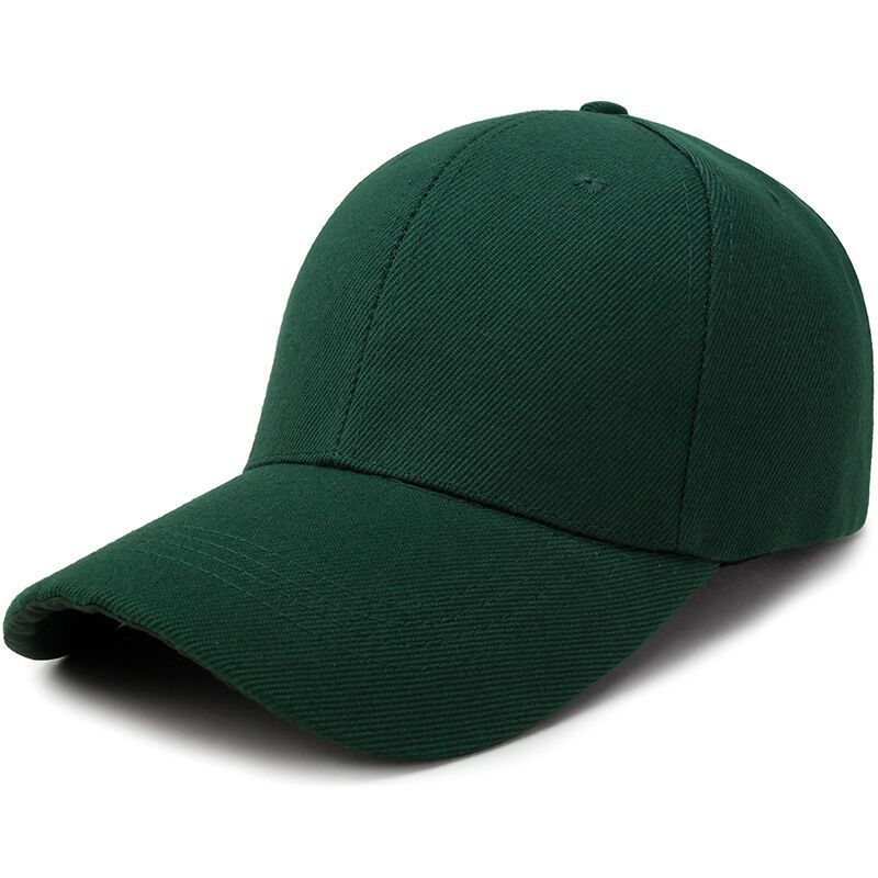 Hutmanufaktur einfarbige schlichte Baseballkappe Sonnenhut Damen mehrfarbig Alltags-Wollbaseballkappe Sonnenschutz grün - 13