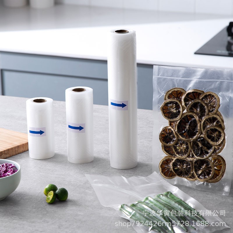 Embossed Vacuum Bags for Kitchen Food Storage, for Vacuum Sealer