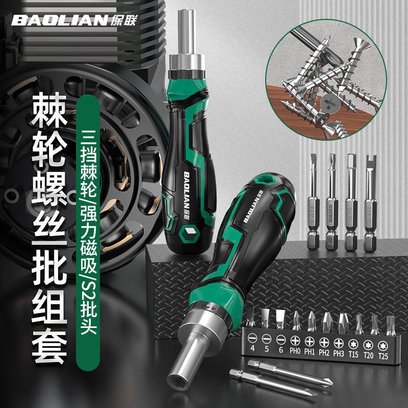 Ratchet screwdriver set, precision, multifunctional
